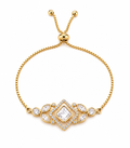 Gold Geometric Crystal Bracelet